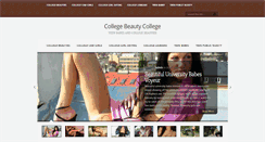 Desktop Screenshot of collegebeautycollege.com