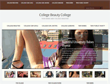Tablet Screenshot of collegebeautycollege.com